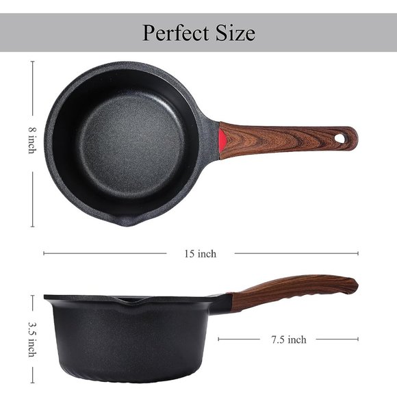 2qt Nonstick Sauce Pan with Lid - Picture 6 of 8